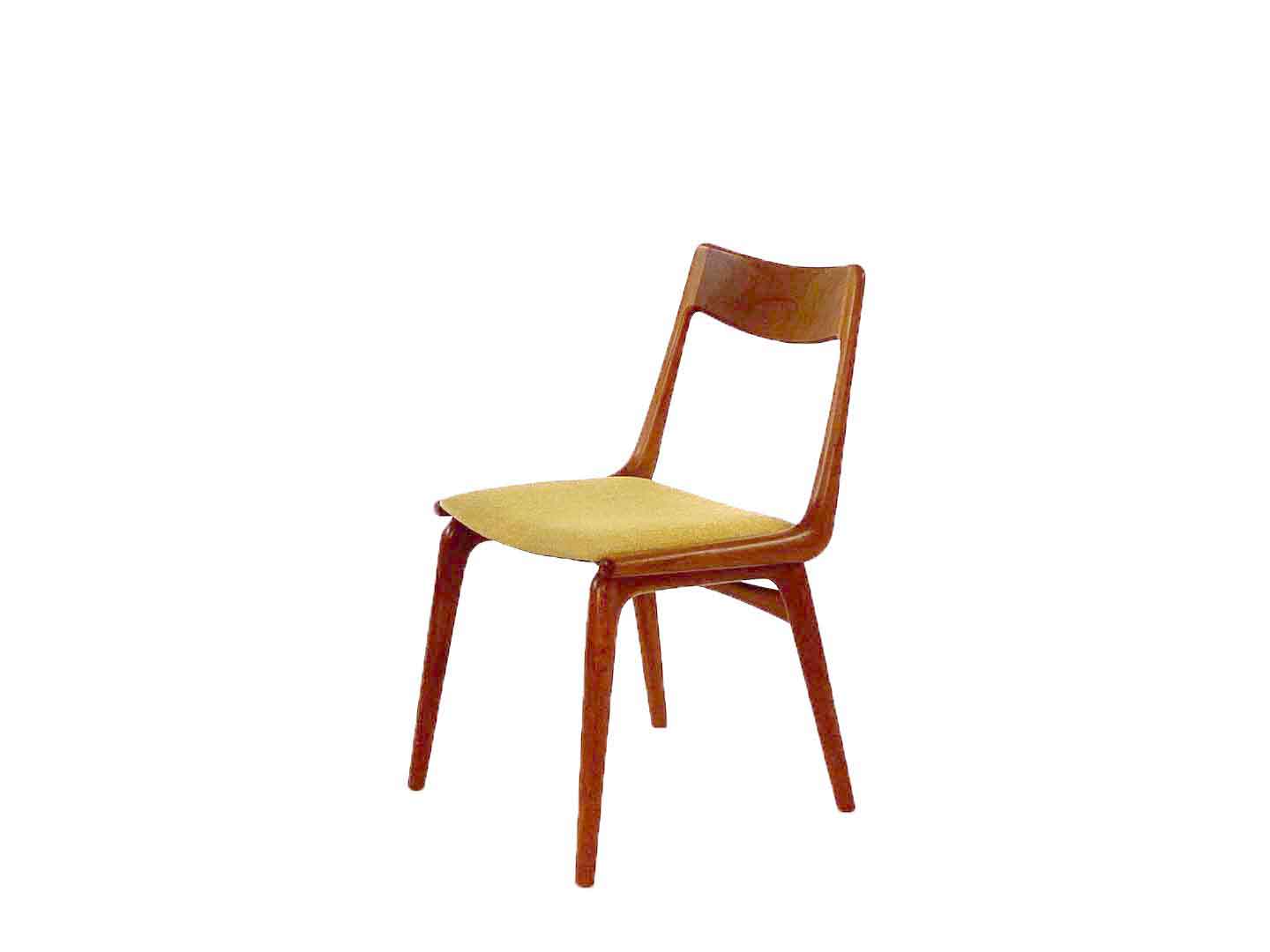 Vintage teak boomerang chair model 370 by Alfred Christensen, 1960s