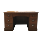 Desk with drawers in oak