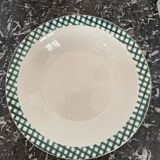 Green gingham hollow dish