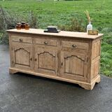 Raw wood sideboard
