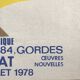 Claude Viallat, Sénanque Abbey, Gordes, 1978. original poster in screen printing on kraft
