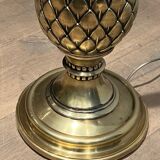 Lampadaire de parquet ananas en laiton