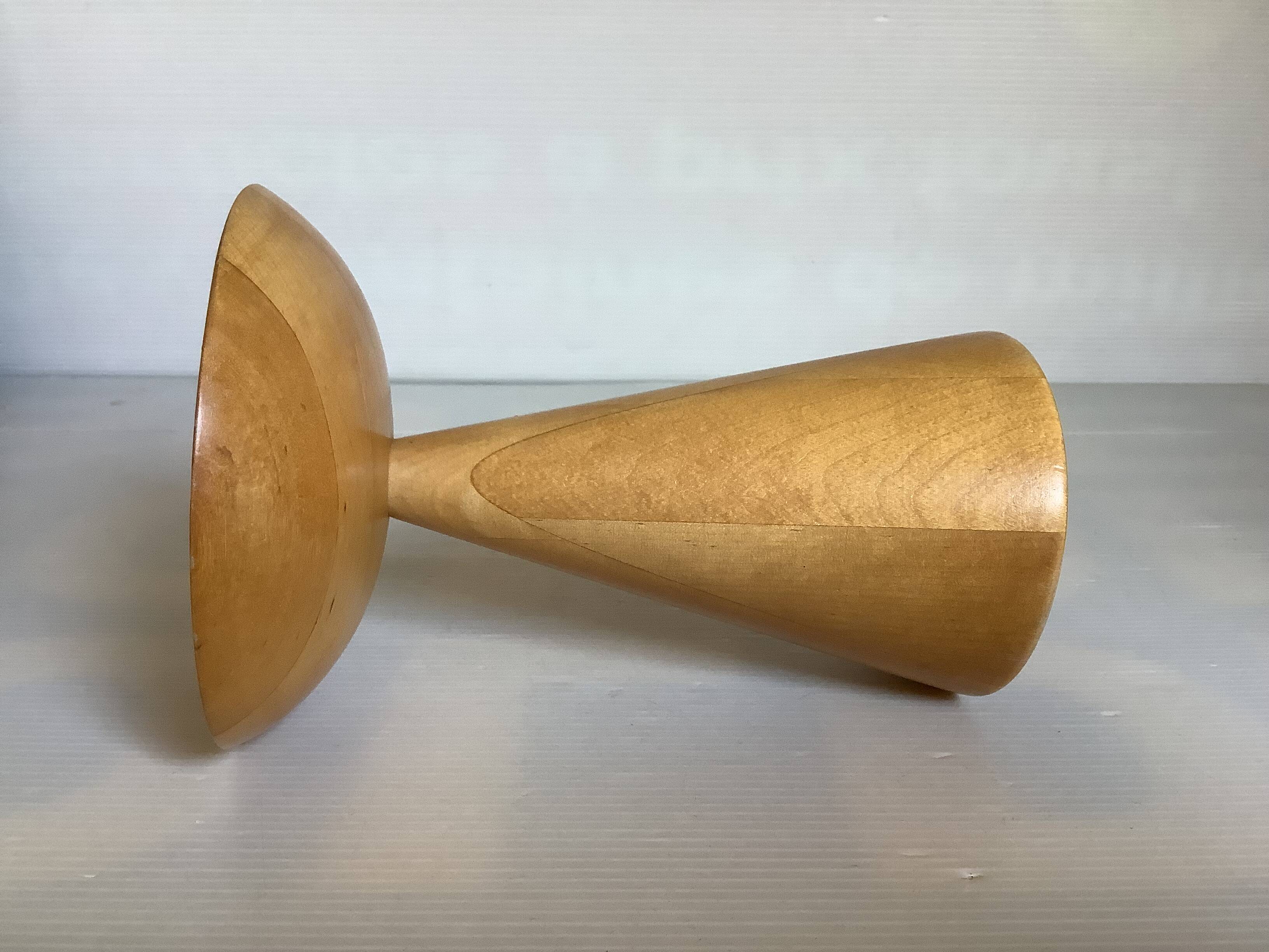 Scandinavian style wooden candle holder