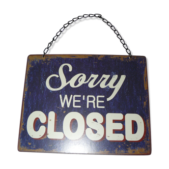 Open metal plate close
