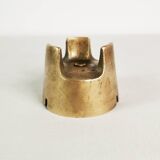 Modernistyczna popielniczka z mosiądzu, Dania, lata 70.