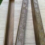 Old wooden curtain cover