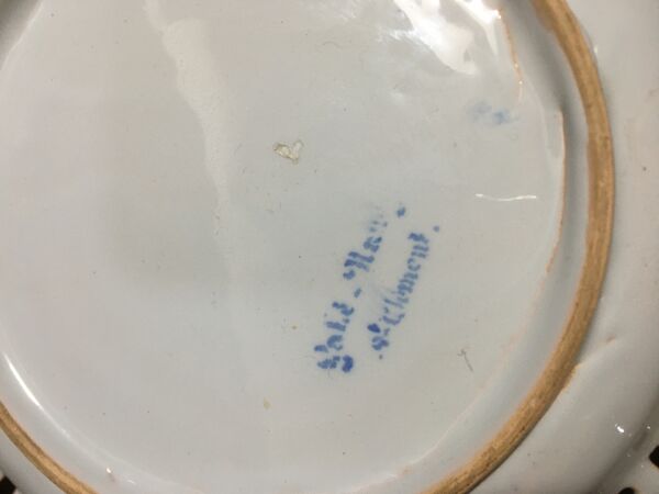 Assiette décorative ''gallé nancy- st clément