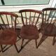 Set of 6 wooden bistro chair - vintage