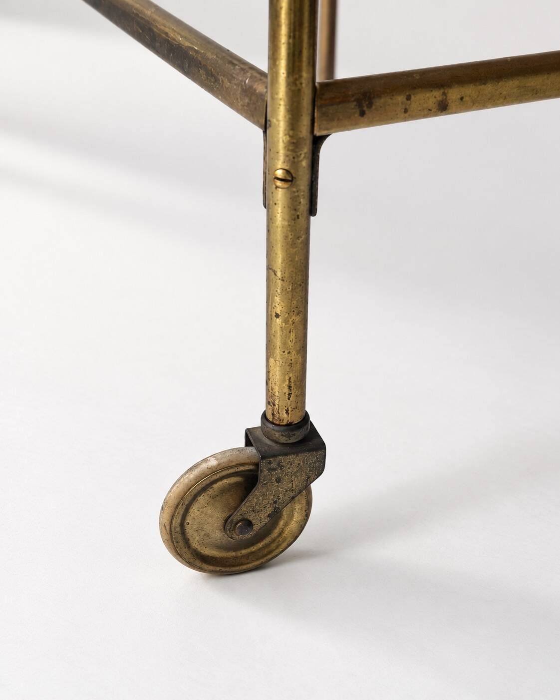 Vintage Brass Serving Trolley