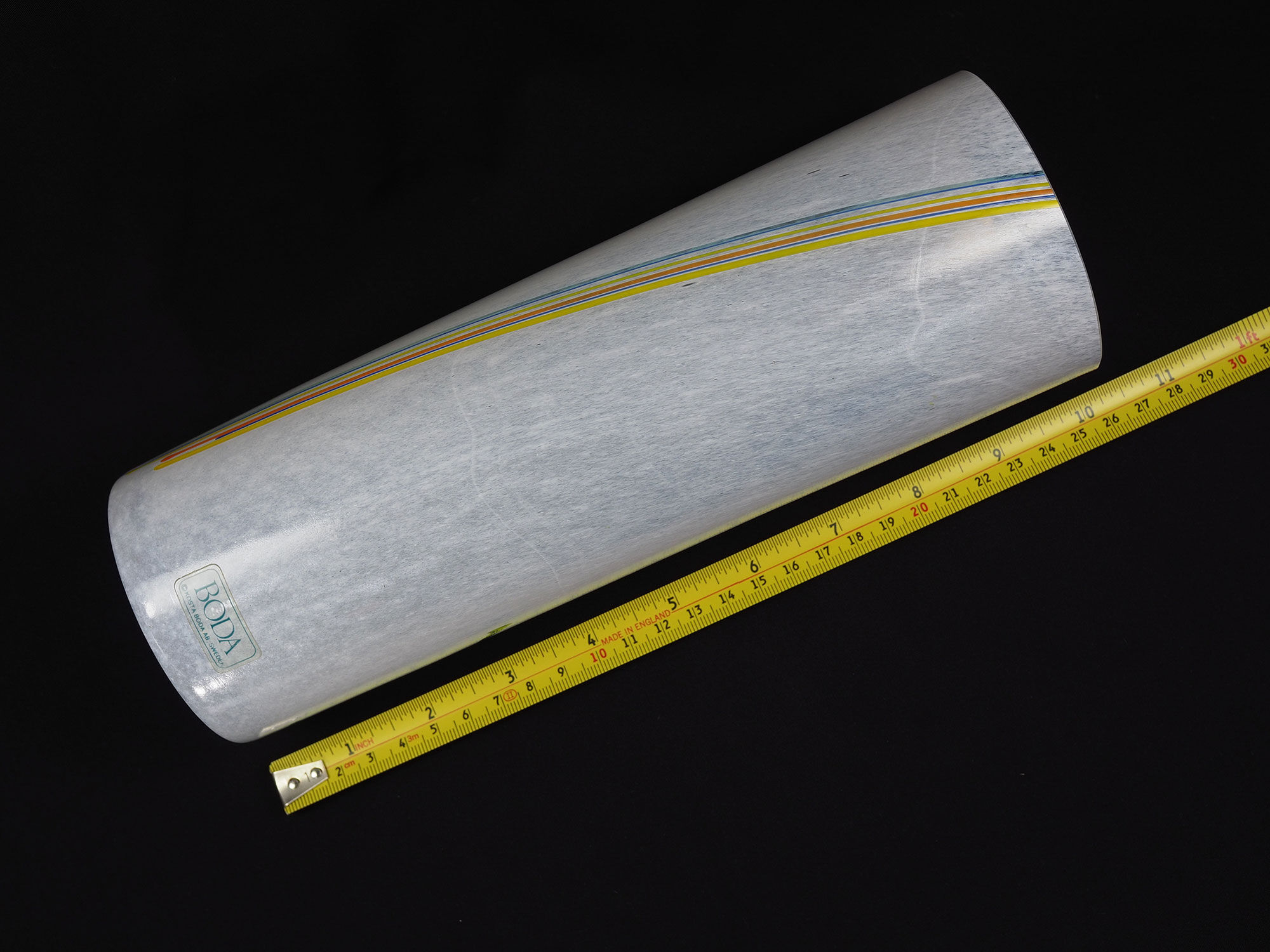 Bertil Vallien for Kosta Boda Vase Rainbow Art Glass