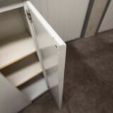 Bathroom cabinet in white metal 1960