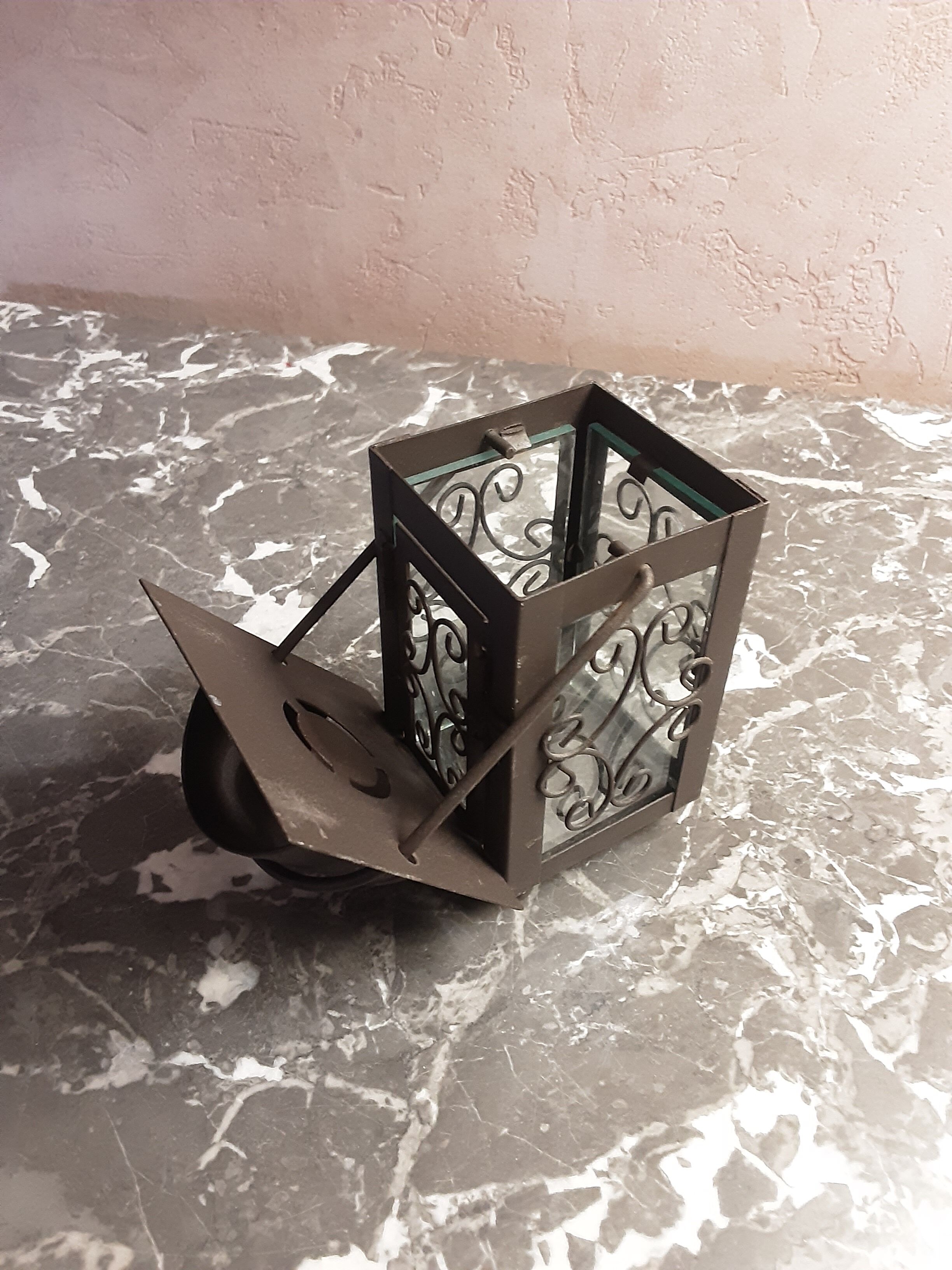 Metal glass lantern  year 85