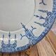 Old flat plate Gien 1860-1871 – blue earthenware decoration – 19th century