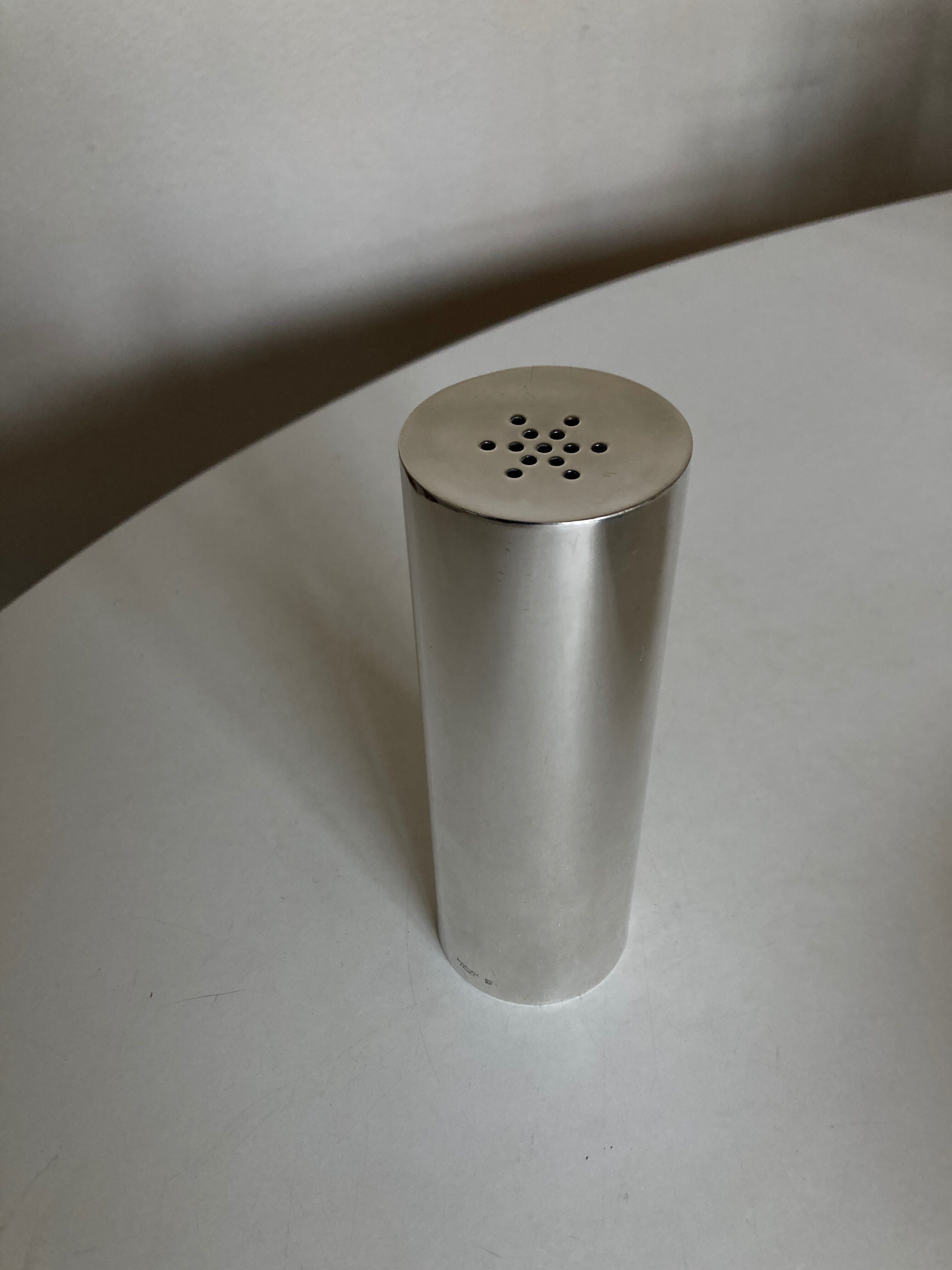 Sweetener pourer Christofle 1960 decoration Concorde metal silver space age