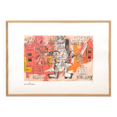 Jean-Michel Basquiat. Numbered color screenprint. 1990s.