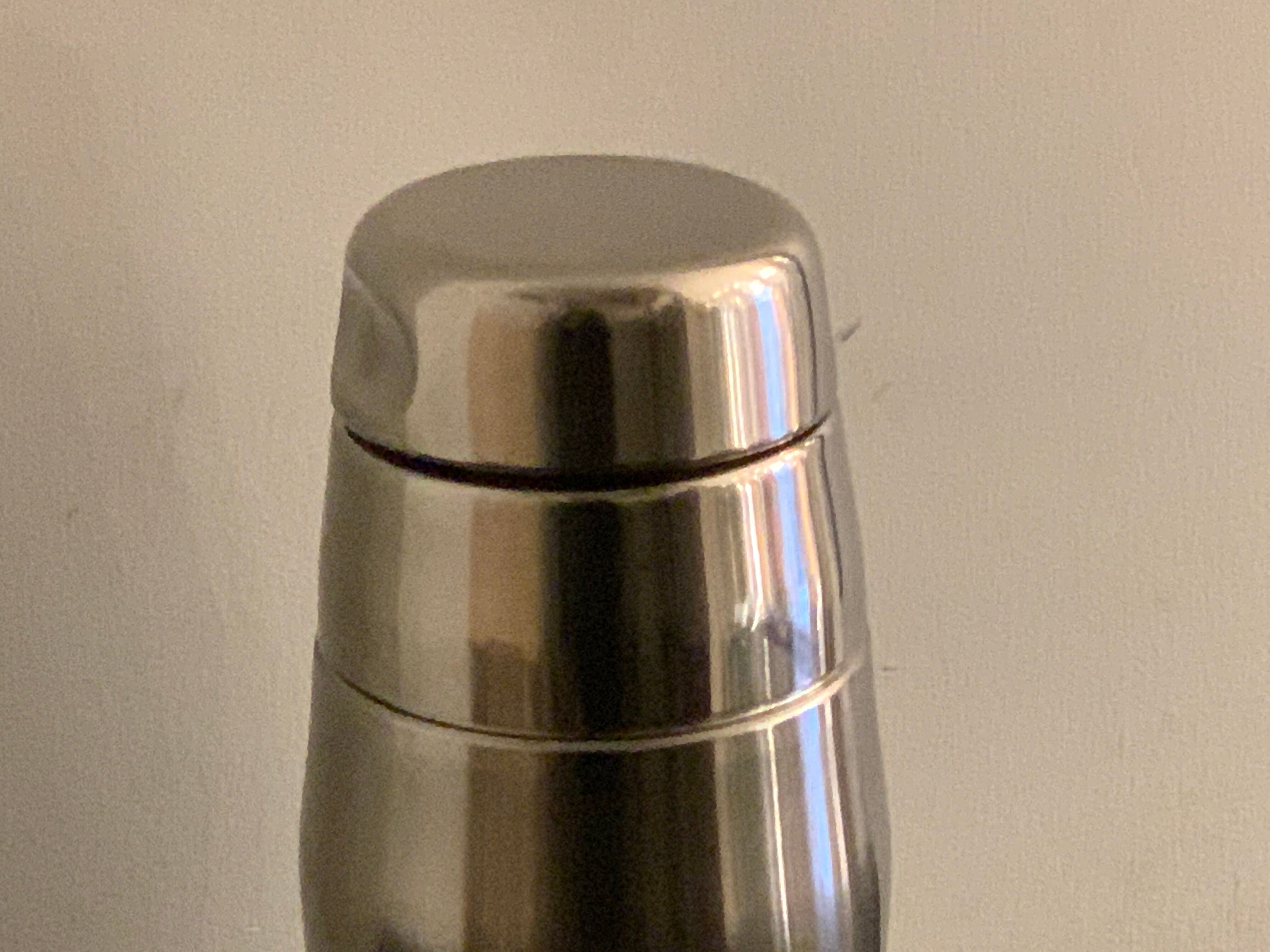 Italian stainless steel shaker Alessi, Massoni and Mazzeri design