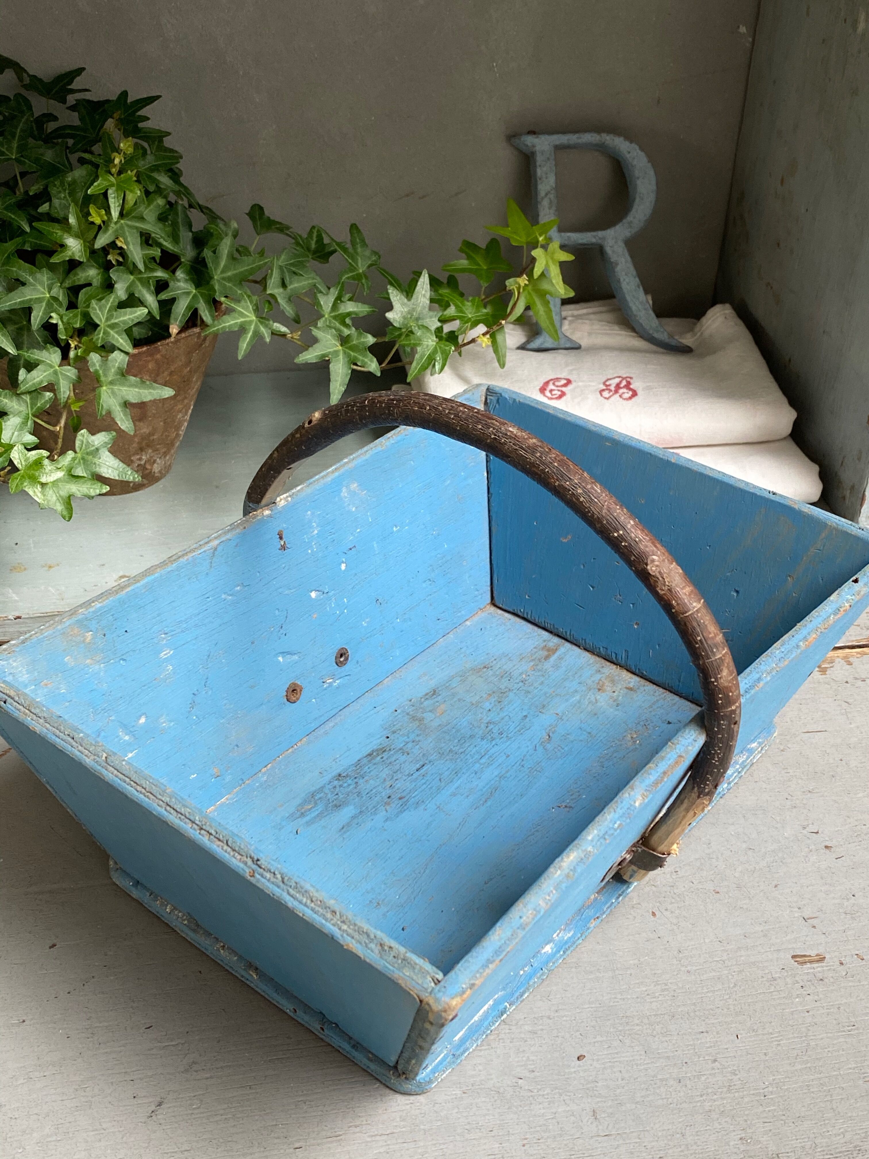 Wooden basket wabi sabi