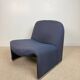 Alky armchair in blue fabric by Giancarlo Piretti for Anonima Castelli