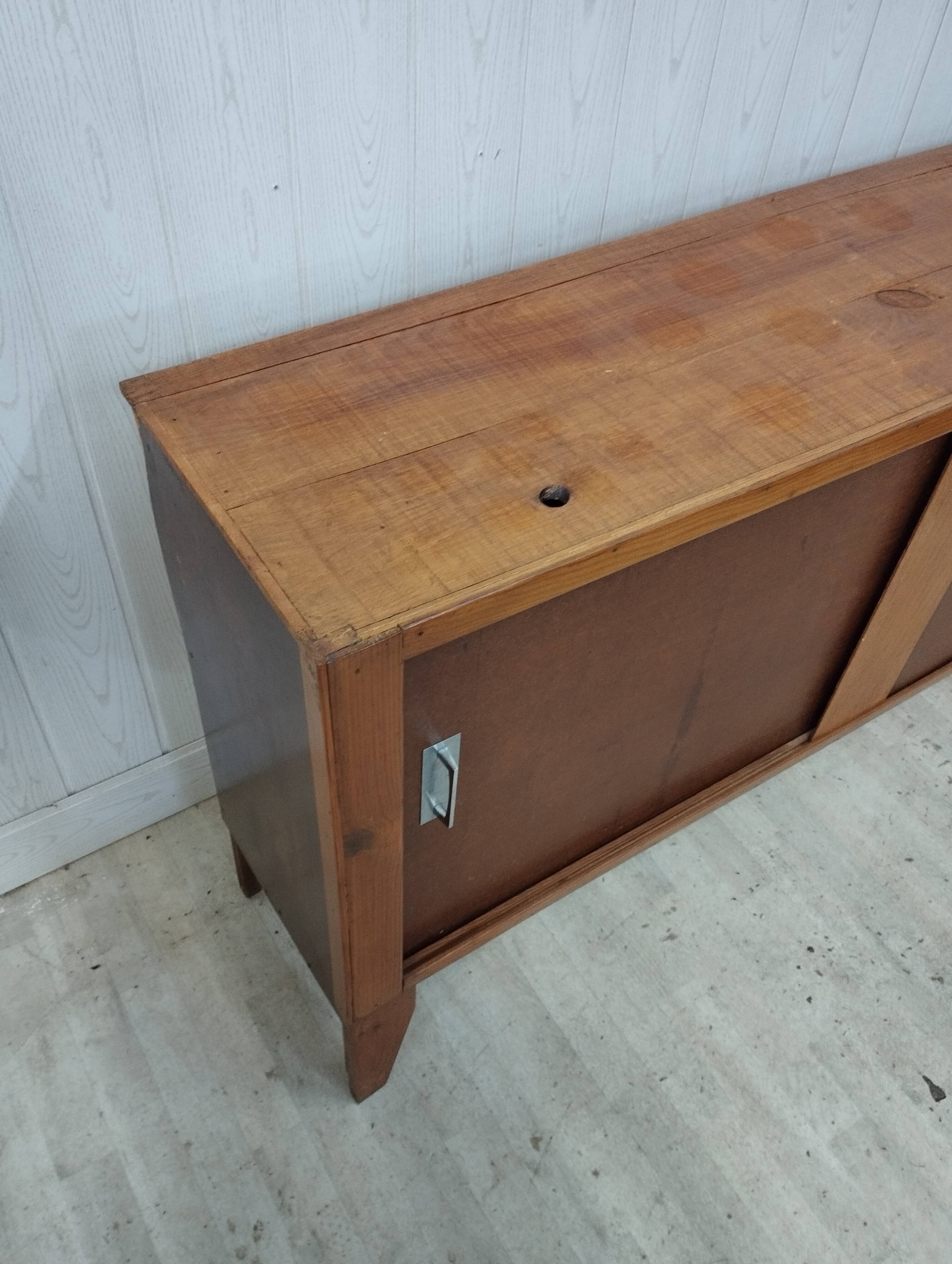 Vintage sideboard feet compass white wood