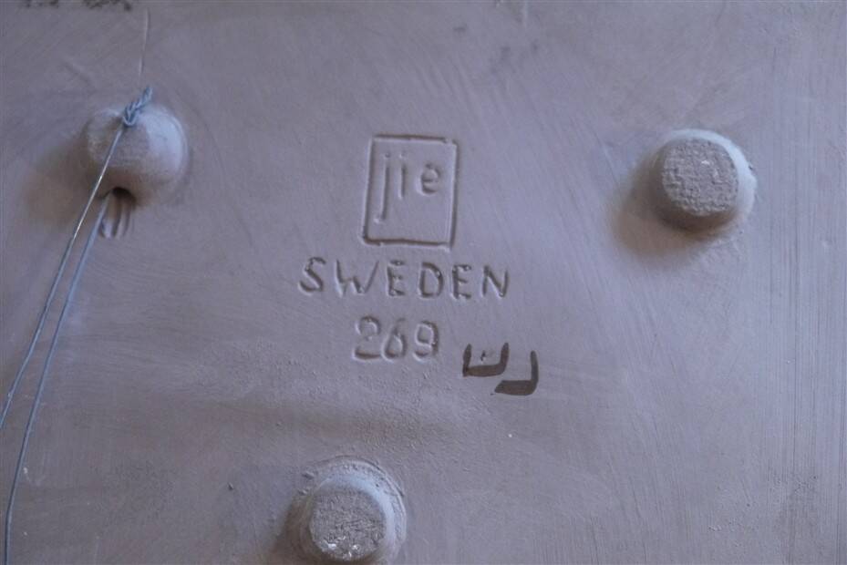 Swedish ceramic plaque by Gantofta 1960