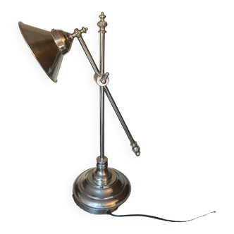 Articulated provence lamp in polished nickel