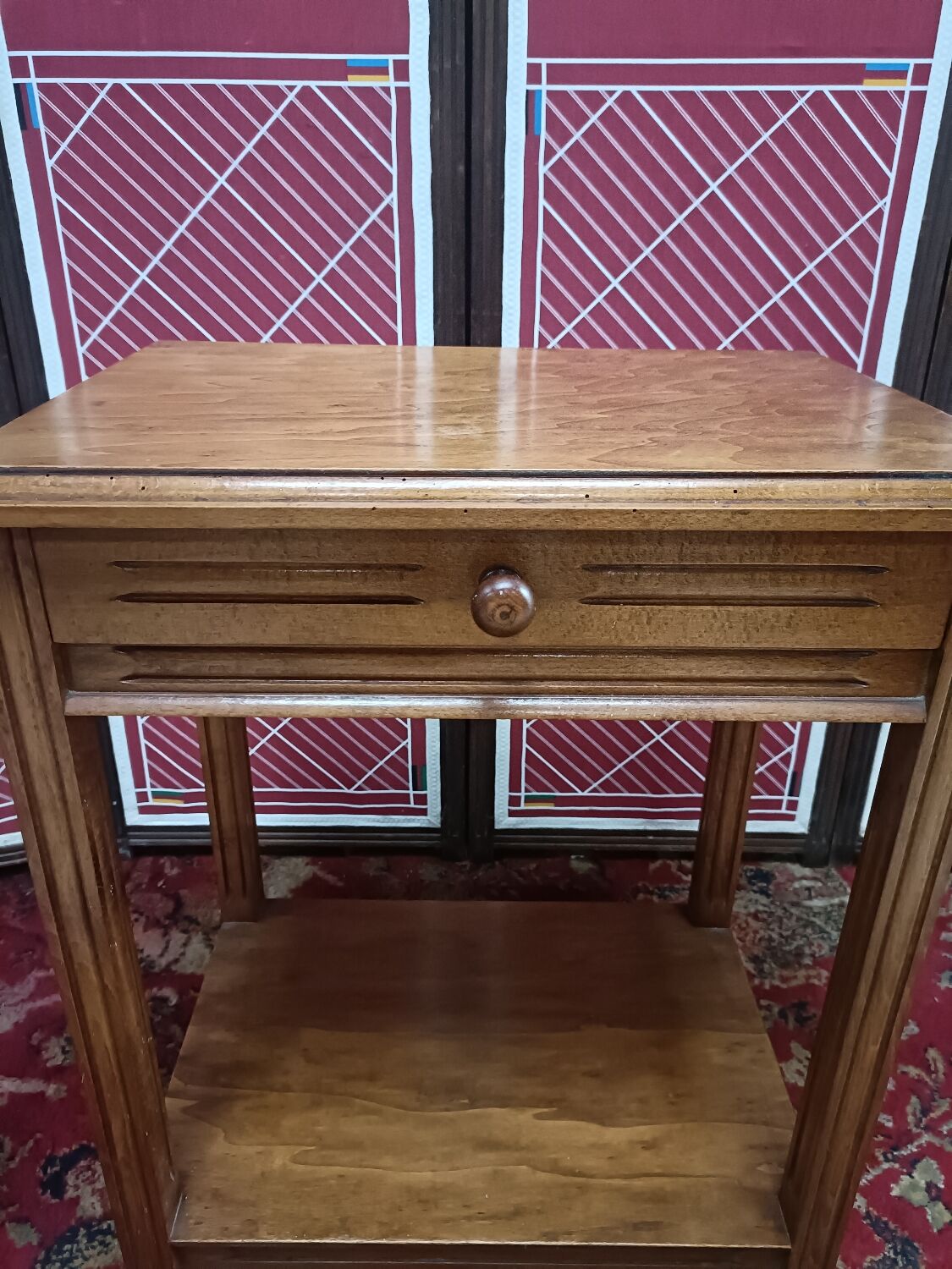 Art-deco bedside table, vintage, made in France