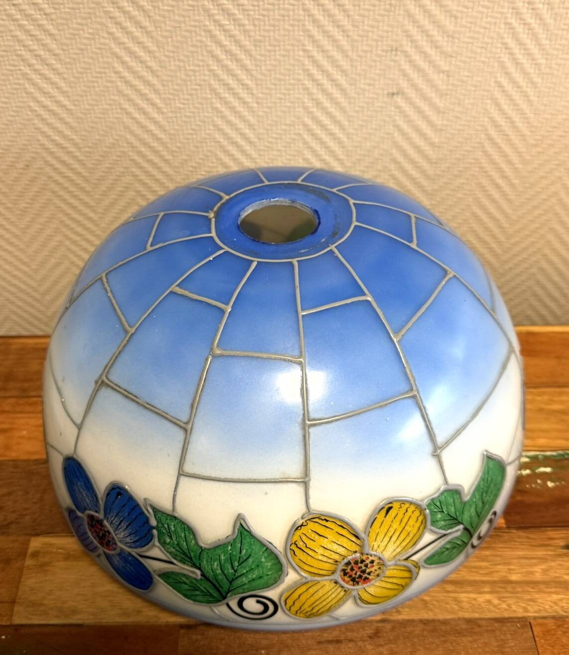 Opaline lampshade from the Art Deco period circa 1920