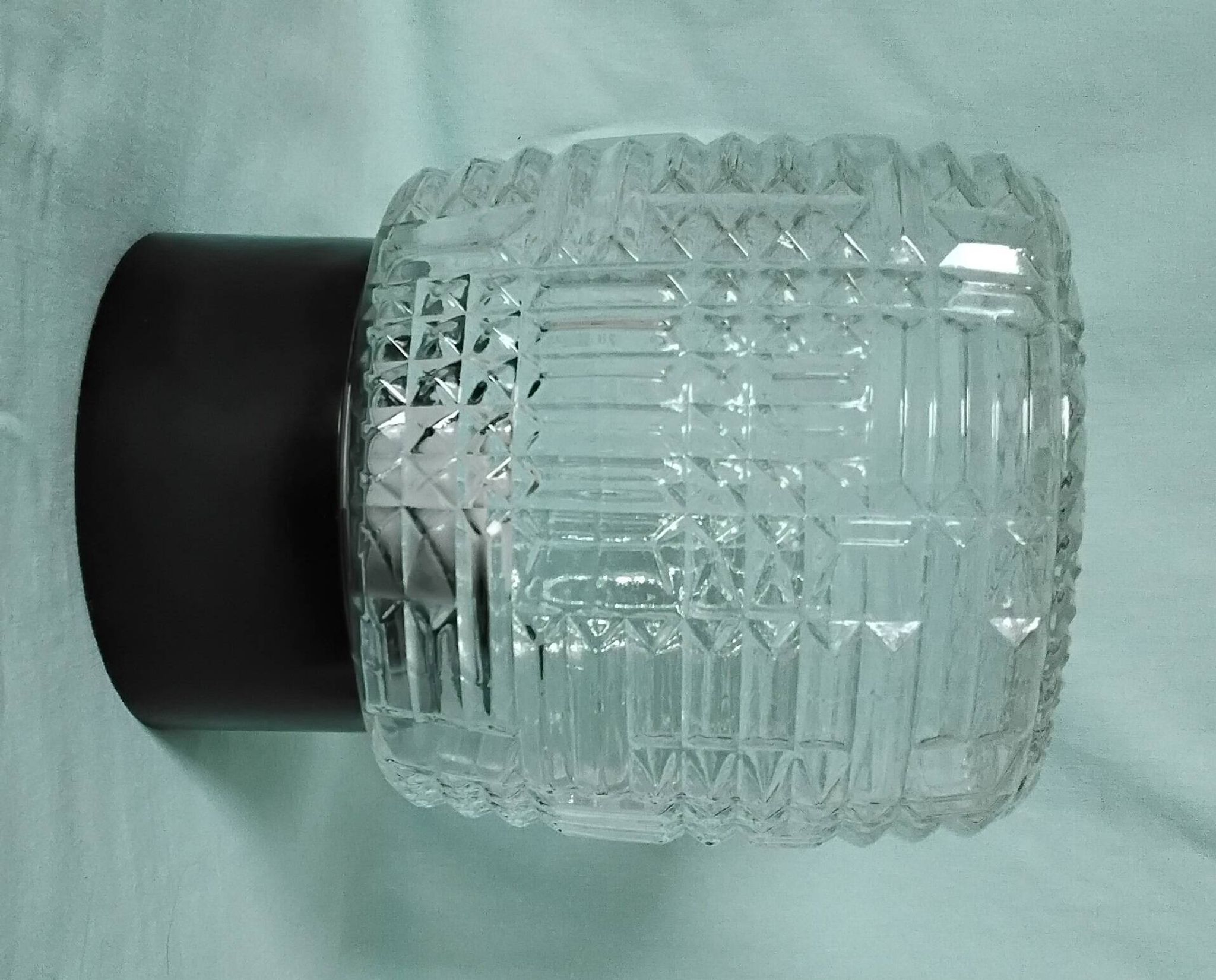 Round glass ceiling light