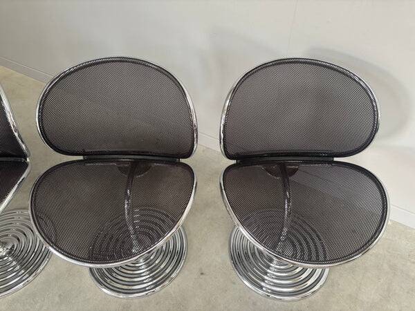 Set O-line dining chairs by Herbert Ohl, Wilkhahn 1980s