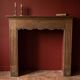 19th-century solid oak fireplace