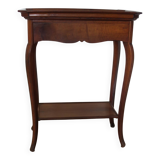Side table – End table – Mahogany – Raised edge top – 1 drawer