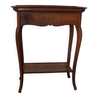 Side table – End table – Mahogany – Raised edge top – 1 drawer