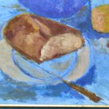 French vintage still life, signed Patou, 1999