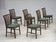 1960s, set of 6 Danish dining chairs, furniture wool, oak wood.