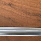 Vintage rosewood chest of drawers aluminum and chrome 1960