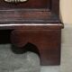 Vintage serpentine front hardwood chest of drawers