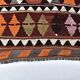 4x10 Red Green Tribal Kilim Rug 130x295Cm