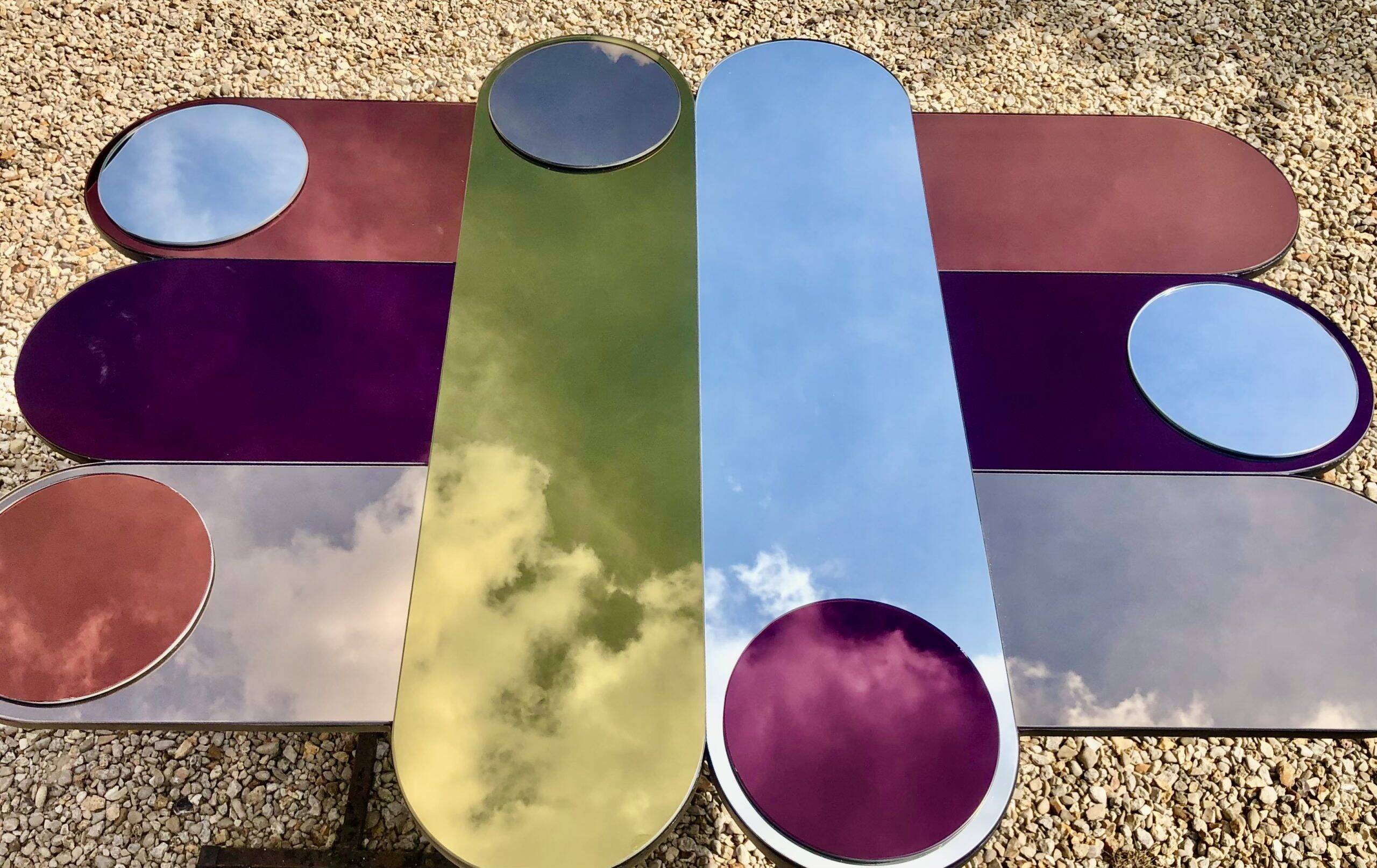 Smoked glass circus mirror 1994's