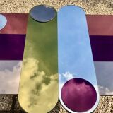 Smoked glass circus mirror 1994's