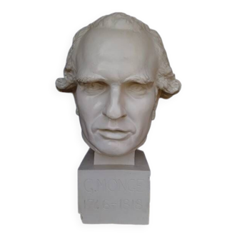 Monge plaster bust 60cm th mid 20th century