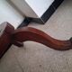 Large walnut side table