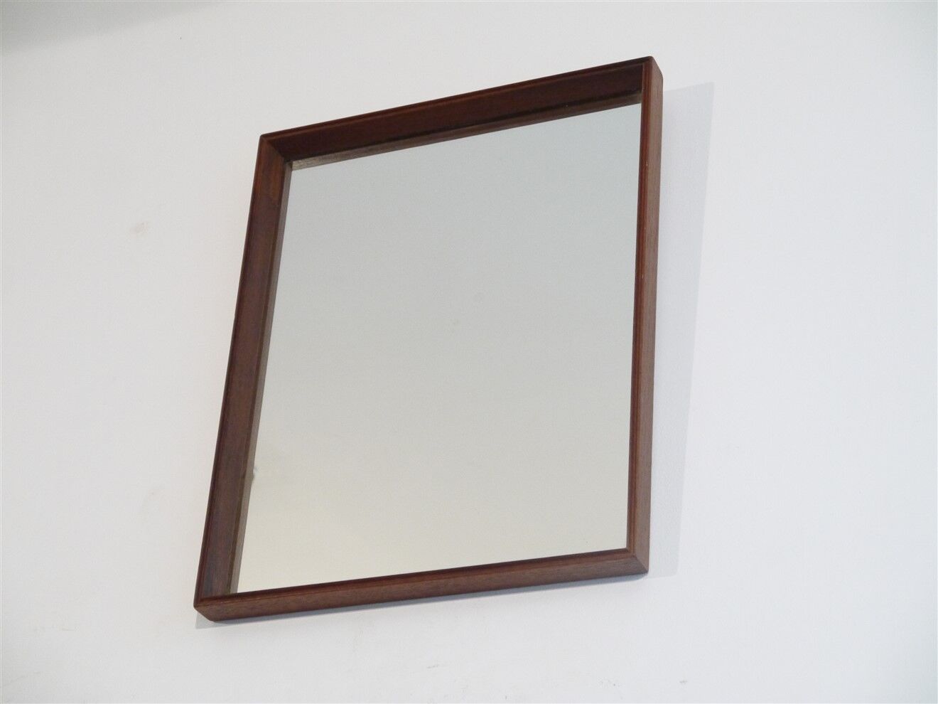 Vintage Scandinavian teak mirror 1960