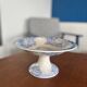 Sarreguemines Iron Earth Compote Dish - Vintage Blue Jardinière Model -
