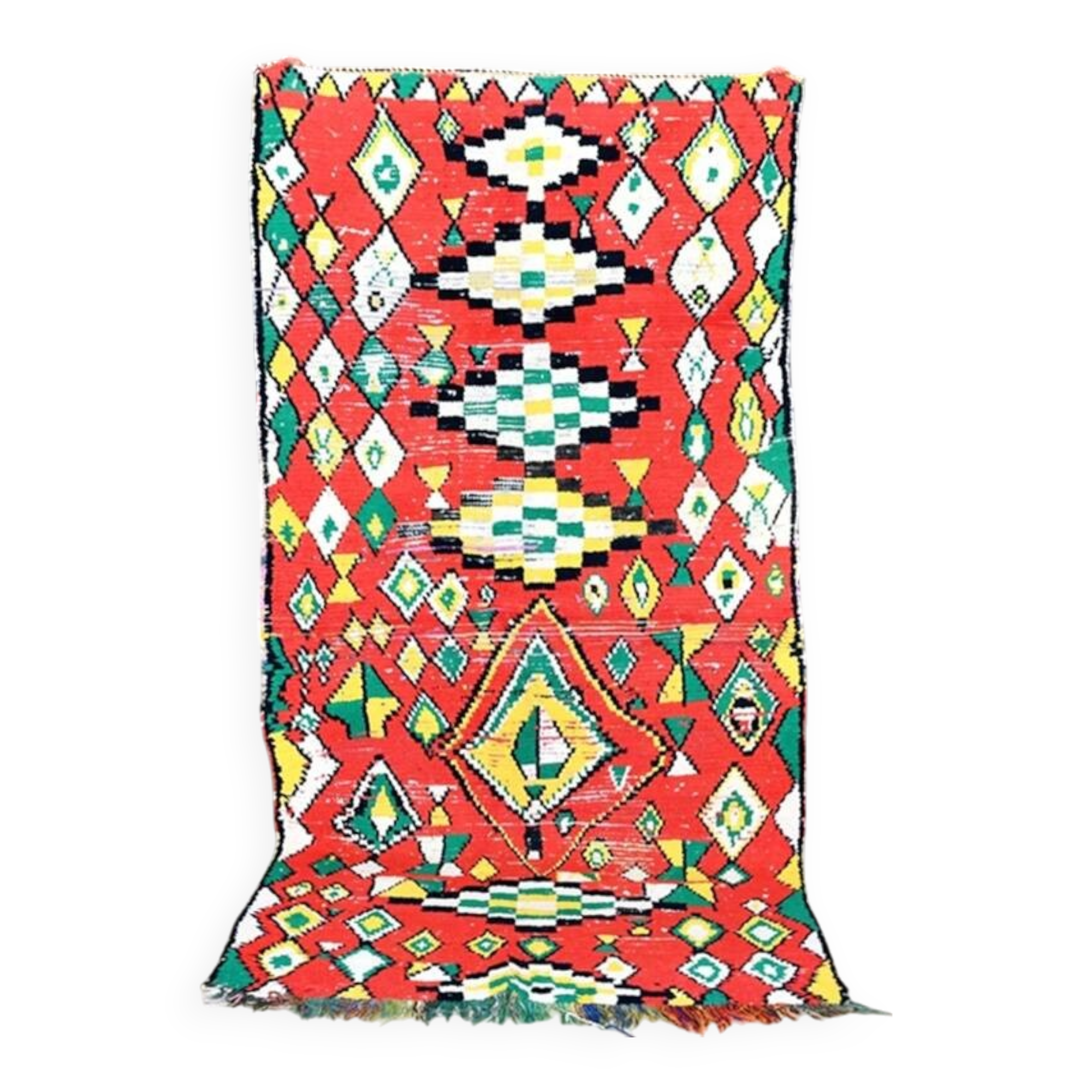 Vintage Berber hallway rug