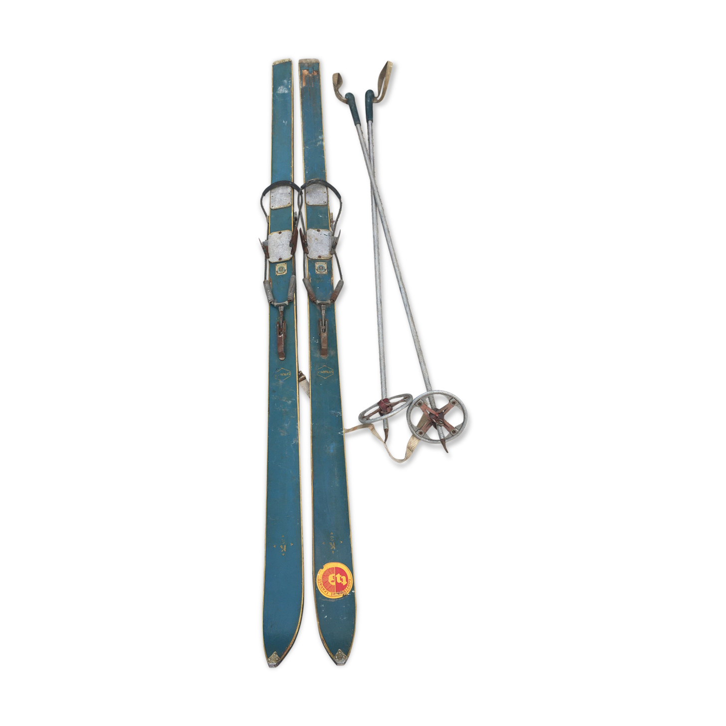 Skis et b?�tons de ski vintage ann?�es '60 | Selency
