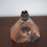 Vintage lamp, crystallized sandstone lamp, table lamp, bedside lamp, art deco, pottery, 50's