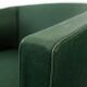 Fauteuil sen tissu vert foncé années 60