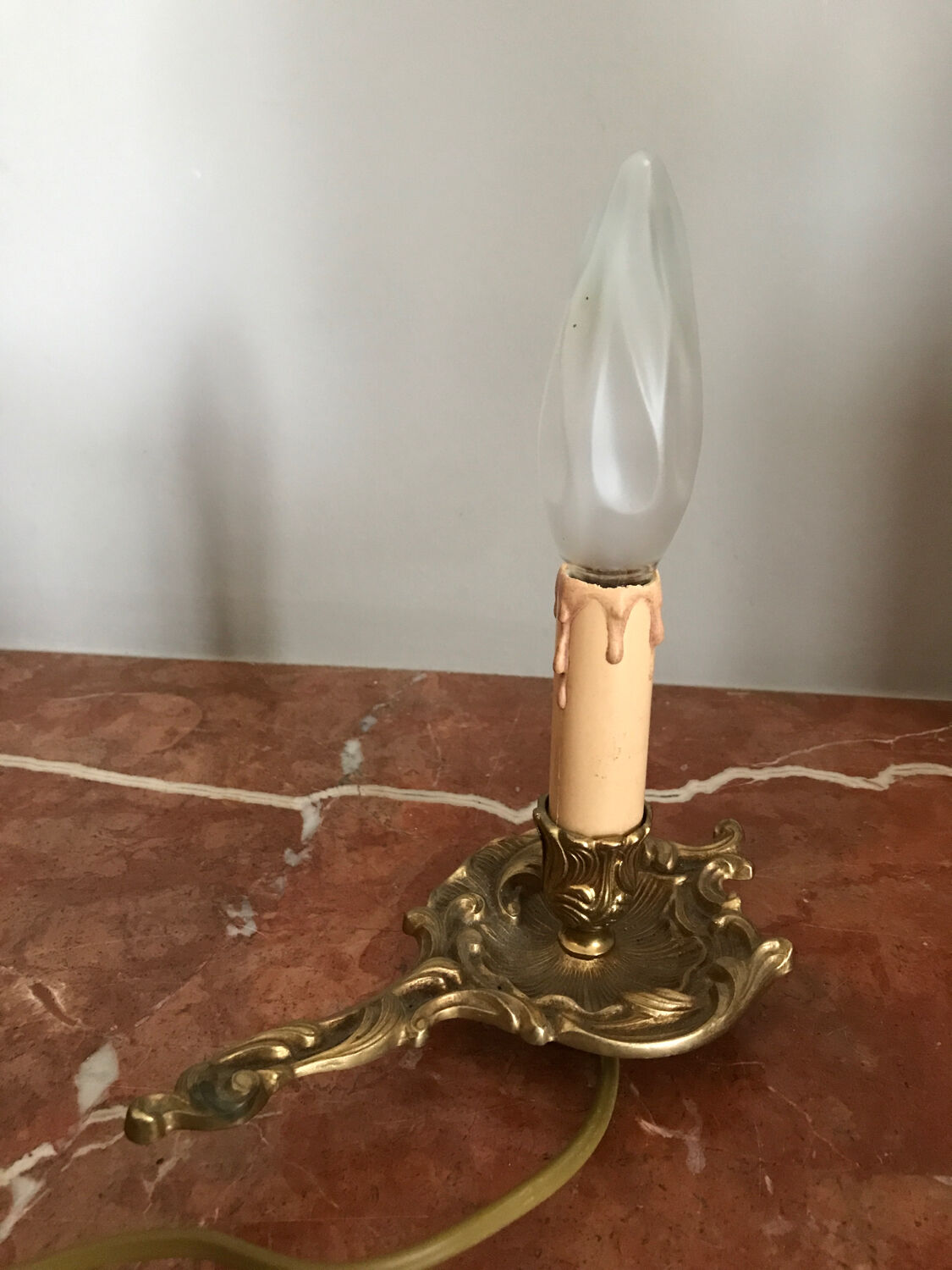 Table lamp, electrified candle holder