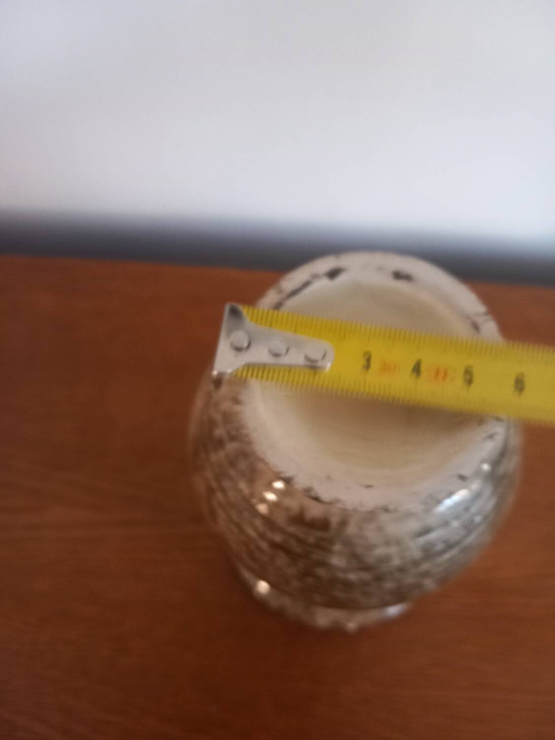 Vintage Artisanal Vase in Speckled Ceramic – Handmade (H 14cm)