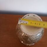 Vintage Artisanal Vase in Speckled Ceramic – Handmade (H 14cm)